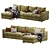 Stylish Ikea Vimle Sofa Set 3D model small image 3