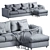 Stylish Ikea Vimle Sofa Set 3D model small image 5