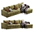 Stylish Ikea Vimle Sofa Set 3D model small image 6