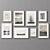 Versatile 8-Piece Picture Frames Set 3D model small image 4