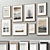 Versatile 8-Piece Picture Frames Set 3D model small image 9