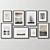 Versatile 8-Piece Picture Frames Set 3D model small image 11