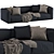 Elegant Shangai Sofa by Poliform 3D model small image 3