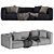 Elegant Shangai Sofa by Poliform 3D model small image 7