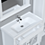 OPADIRIS Palermo 90: Elegant Bathroom Furniture Set 3D model small image 5