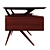 Retro Italian SILVIO CAVATORTA Worktable 3D model small image 3