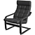 Poäng Light Green Chair: Modern Comfort for Your Home 3D model small image 4