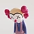 Kaws Clown Figurine: Limited Edition 3D model small image 4