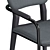 Elegant Ebony Klee Dining Chair 3D model small image 4