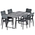 Elegant Klee Dining Set 3D model small image 1