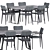 Elegant Klee Dining Set 3D model small image 2