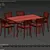 Elegant Klee Dining Set 3D model small image 5