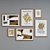 Modern Minimalist Picture Frame Set 3D model small image 3