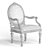 Roberto Giovannini Lowpoly Armchair 3D model small image 3