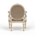 Roberto Giovannini Lowpoly Armchair 3D model small image 6