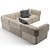 Gubi Wonder Sofa: Luxurious 2x3 Seater with Chaise Lounge 3D model small image 5