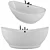 Luxury Freestanding Soaking Bathtub 3D model small image 1