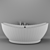 Luxury Freestanding Soaking Bathtub 3D model small image 3