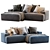 Modular Connect Sofa: Stylish and Versatile 3D model small image 2