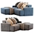 Modular Connect Sofa: Stylish and Versatile 3D model small image 5