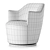 Aurora Chair: Stylish Seating in Various Colors 3D model small image 4