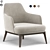 Contemporary Jane Large Armchair 3D model small image 1