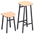 Sleek Dedo Bar Stool 3D model small image 1