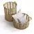 Handcrafted Storage Baskets by Greenvibe 3D model small image 4