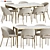 Modern Dining Set 116: Stylish, Versatile, and High-Quality 3D model small image 1