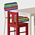 KRITTER Kids Table & Chairs Set 3D model small image 5