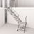 Sleek Staircase: A Modern Masterpiece 3D model small image 5