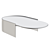 Sleek Carrara Marble Coffee Table 3D model small image 3