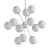 Elegant Opal Glass Pendant Chandelier 3D model small image 2