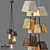 Querk_03 Handcrafted Wooden Pendant Light 3D model small image 1