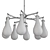 Sabine 49013 Ceiling Chandelier 3D model small image 2