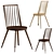 Sleek Walnut Chair: Miyazaki 3D model small image 2