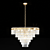 Decadent Art-Deco Chandelier 3D model small image 2