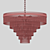 Decadent Art-Deco Chandelier 3D model small image 8