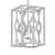 Elegant Rectangle Pendant - Balustrade 4 3D model small image 2