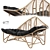 Positano Rattan Chaise Lounge 3D model small image 2