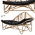 Positano Rattan Chaise Lounge 3D model small image 5