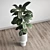  Modern Concrete Indoor Plant Vase 3D model small image 2