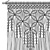 Boho Macrame Wall Decor 3D model small image 6