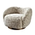 Diego Swivel Chair: Style and Comfort 3D model small image 1