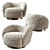 Diego Swivel Chair: Style and Comfort 3D model small image 2