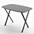 Modern Meridiani Burt Desk 3D model small image 6