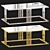 Elegant Golden Leaf Coffee Table 3D model small image 2