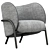 Elegant Royce Armchair - Modern Design 3D model small image 1