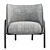 Elegant Royce Armchair - Modern Design 3D model small image 7