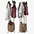 Omera Coat Rack: Stylish and Functional 3D model small image 2